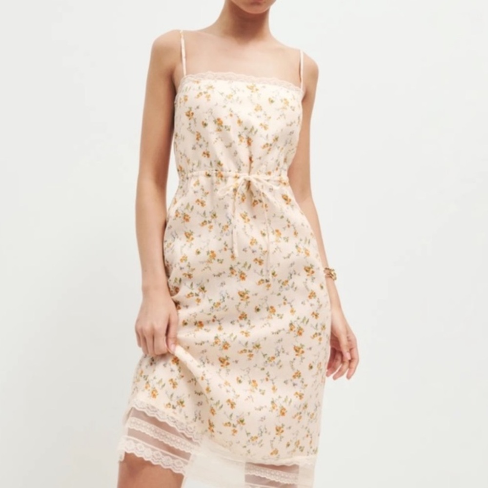 Reformation Neena Linen Dress Julius